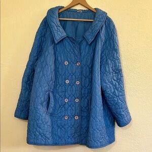 Women's Blue Quilted Jacket